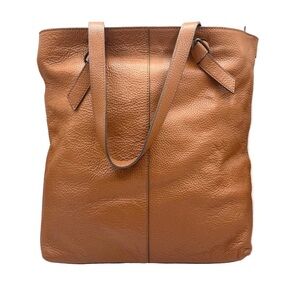 Banana Republic Rich Brown Leather Tote